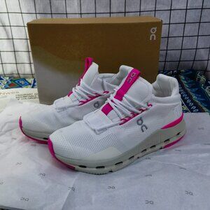 On Cloud Cloudnova "Barbie" Women Pink Shoes White